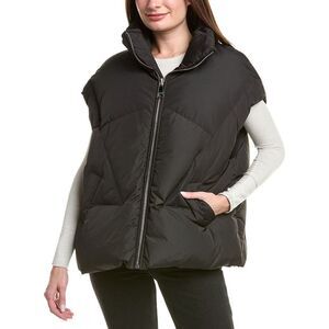 Khrisjoy Womens  Moon Wool & Cashmere-Blend Lined Puffer Vest, Black
